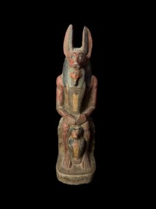 Jackal God Anubis statue made in Egypt, Egyptian Anubis sculpture. - Image 8