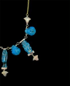 Egyptian God Pectoral Necklace: Sobek, Bes, Taweret, Lotus Flower - Image 8