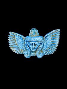 Butterfly Goddess Hathor with Goddess Isis winges and the Head of Beetle scarab - Image 8