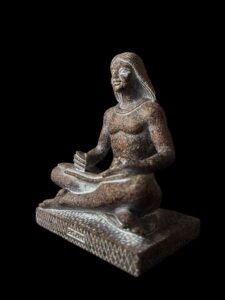 Handmade Seated Egyptian Scribe Statue: Ancient Decor - Image 8