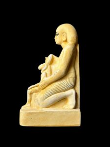 Vintage Ram God Khnum Statue: Egyptian High Priest Sculpture - Image 8