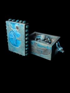 Egyptian God Anubis Box: Winged Isis, Scarab Beetle, Sekhmet - Image 8