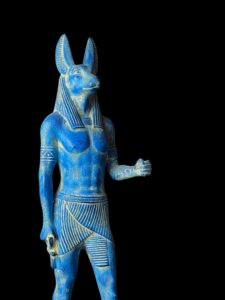Basalt Stone Egyptian God Anubis Statue - Image 9