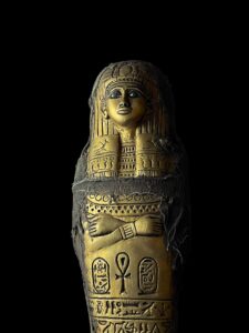 Big Egyptian vintage Ushabti, Shabti with God Anubis. Egyptian replica artifacts - Image 9