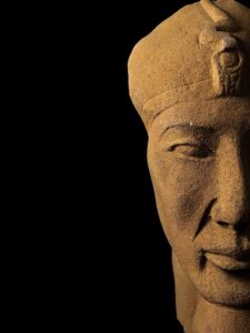 Handmade Egyptian King Akhenaten Face Statue - Image 9