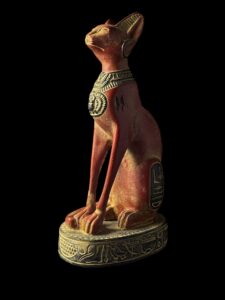 Egyptian Cat Goddess Bastet Statue: Ancient Art Figurine - Image 9