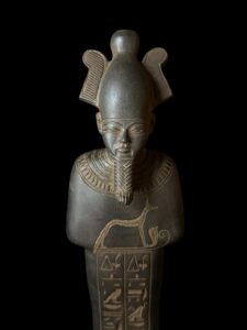 Basalt Egyptian God Osiris Statue: Unique Statuette - Image 9