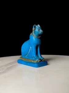 Porcelain Bastet Cat Statue: Ancient Egyptian Goddess Decor - Image 9