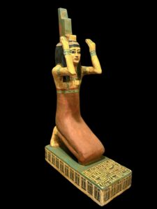 Vintage Goddess Isis statue, unique Isis goddess Statue. - Image 9