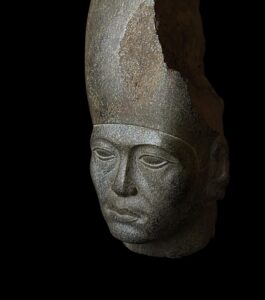 Hand Carved Granite King Amenemhat III Head: Egyptian Art Replica - Image 9