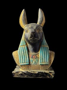 Egyptian God Anubis Bust: Altar Statue - Image 9