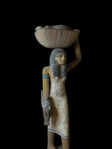 Egyptian Offering Bearer Statue Replica: Ancient Farm Life Art - Image 9