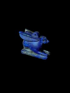 Lapis Lazuli Goddess Unut Amulet: Egyptian Rabbit Statue - Image 9