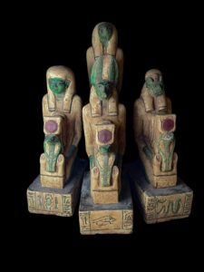 Ancient Egyptian Canopic Jars: Sons of Horus Stone Figurines - Image 9