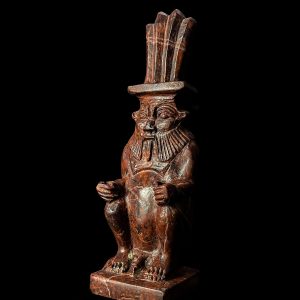 Hand Carved God Bes Statue: Egyptian Art Home Decor - Image 9