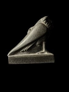 Rare Amun-Re Amulet: God Horus Falcon Body Statue - Image 9