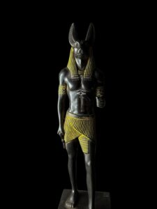 Egyptian Anubis Statue with Eye of Horus - Made in Egypt - Image 9