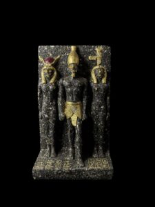 Menkaure Triad Replica Statue: Authentic Egyptian Museum Design - Image 9