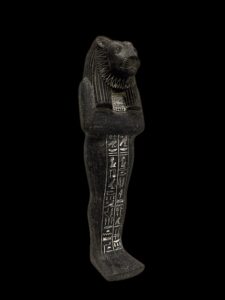 Granite Egyptian Goddess Sekhmet Statue: Vintage Mythology Decor - Image 9