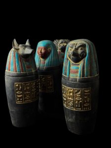 Ancient Egyptian Canopic Jars - Sons of Horus Figurines - Spiritual Home Decor & Collector's Gift - Image 9