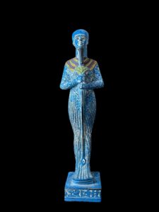 God Ptah Statue: Rose & Black Granite Egyptian Replica - Image 9