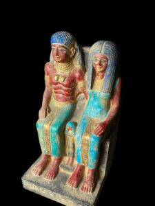 Rare Egyptian King and Queen Statue: Ancient Egypt Decor - Image 9