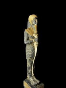 God Ptah Statue: Rose & Black Granite Egyptian Replica - Image 9