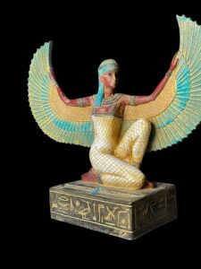 colorful Goddess Isis statue, unique Isis goddess Statue. - Image 9