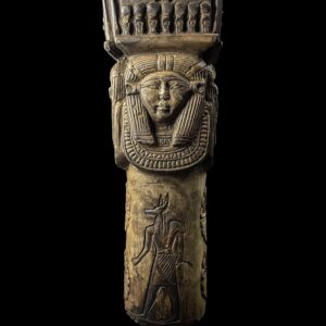 Egyptian Hathor Column Replica: Dendera Temple Decor - Image 9