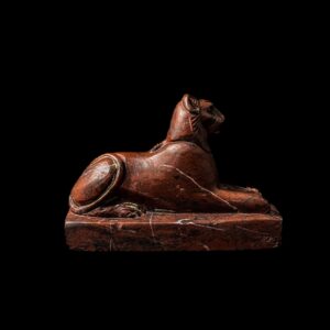 King Amenhotep III Lion Statue: Rare Egyptian Replica, Handmade Art - Image 9