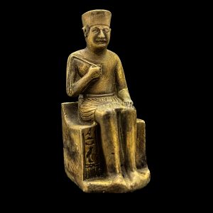 Egyptian King Khufu Statue: Museum Replica - Image 9