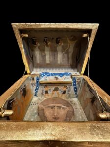 Goddess Nut Box: Egyptian Hathor, Hieroglyphics & Scarab Beetle - Image 9