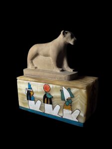 Alabaster Sekhmet Statue Box: Ancient Egyptian Goddess Decor - Image 9