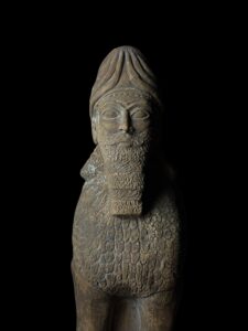 Mesopotamia art for Lamassu statue - Assyrian winged bull relief sculpture amulet - Image 9