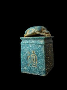 Egyptian Scarab Replica: Ancient Hieroglyphic Decor - Image 9