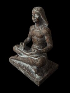 Handmade Seated Egyptian Scribe Statue: Ancient Decor - Image 9