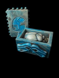 Egyptian Goddess Sekhmet Box: Eye of Horus, Scarab Beetle Symbol - Image 9