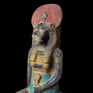 Egyptian Goddess Sekhmet Statue: Colorful Statuette Made in Egypt - Image 9