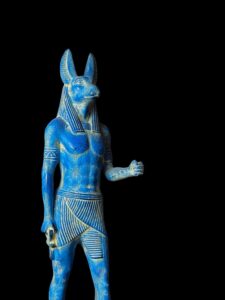 Basalt Stone Egyptian God Anubis Statue - Image 10
