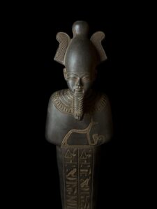 Basalt Egyptian God Osiris Statue: Unique Statuette - Image 10