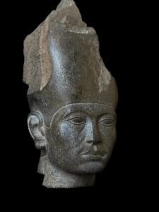 Hand Carved Granite King Amenemhat III Head: Egyptian Art Replica - Image 10