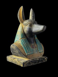 Egyptian God Anubis Bust: Altar Statue - Image 10