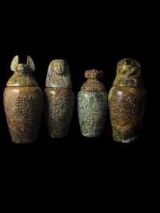 Ancient Egyptian Canopic Jar Figurines: Sons of Horus Replica - Image 10