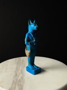 Porcelain Bastet Cat Statue: Ancient Egyptian Goddess Decor - Image 10