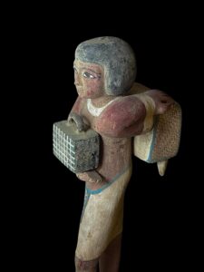 Egyptian Wooden Bearer Statuette Replica: Niankhpepi Tomb, 6th Dynasty - Image 10