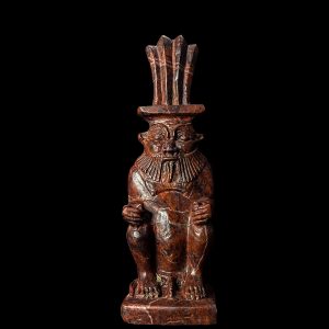 Hand Carved God Bes Statue: Egyptian Art Home Decor - Image 10