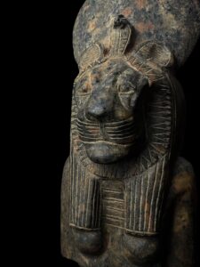 Hand Carved Granite Sekhmet Statue - Egyptian Lion Goddess Figurine - Image 10