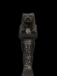 Granite Egyptian Goddess Sekhmet Statue: Vintage Mythology Decor - Image 10