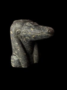 Granite Egyptian God Sobek Statue: Crocodile God of the Nile - Image 10