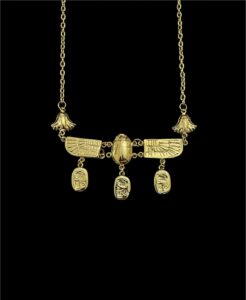 Egyptian Scarab Pendant Necklace: Ancient Style Pectoral - Image 10